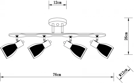 Спот потолочный Arte Lamp Harmony A5110PL-4AB (220V)