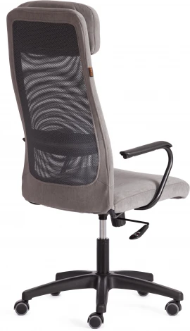 Кресло PROFIT (мп) (Флок,Ткань /Серый)