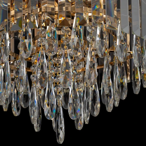 Потолочная люстра каскадная хрустальная Citilux Leonna CL320182