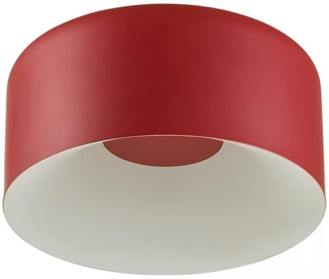 Потолочный светильник круглый Sonex Confy 7691/26L металл/акрил/белый/красный LED 26Вт 4000K D260 IP20 (220V, круглые)