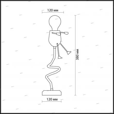 Интерьерная настольная лампа Odeon Light Rika Girl 2583/1T