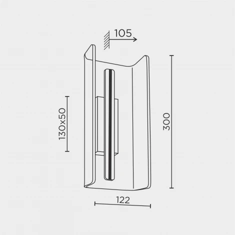 Бра светодиодное Modelux ML.590.300 BK