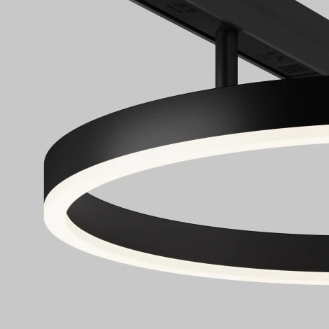 Трековый светильник магнитный однофазный 24W 48V Maytoni Rim TR227-2-24W4K-B (LED, кольцо)