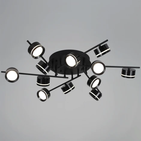 Потолочная люстра на штанге Reluce 10590-0.3-12 Black