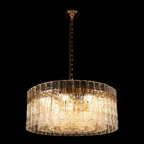 Подвесная люстра Loft It Nevada 10297/600 French gold (220V, хрусталь, на цепи, круглые)