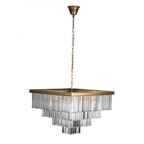 Подвесная люстра каскадная Loft IT Prism Clear 10019/600S (220V, хрусталь, на цепи)