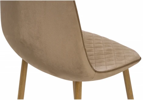 Стул Woodville на металлокаркасе Capri dark beige / wood 11841
