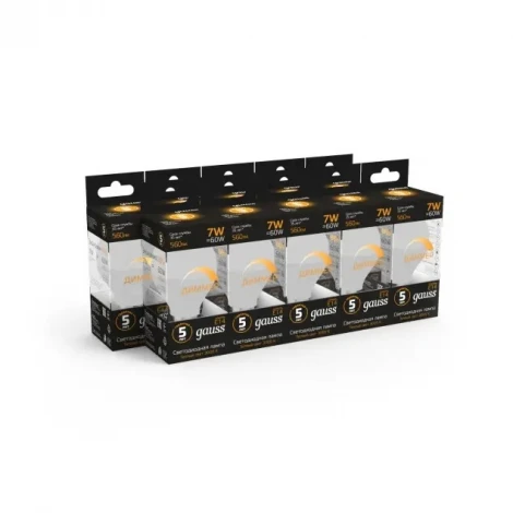 Лампочка светодиодная E14 6,5 Вт 610 lm 2700K теплое свечение Gauss 105101107