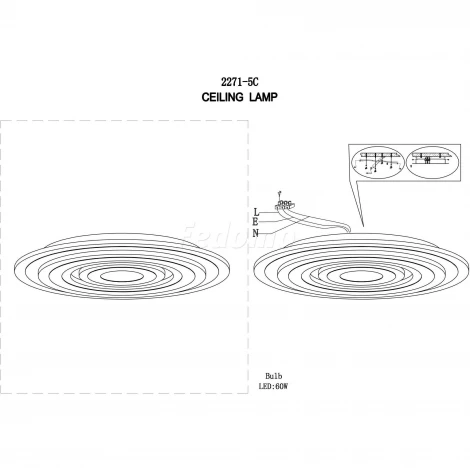 Потолочный светильник F-Promo Ledolution 2271-5C