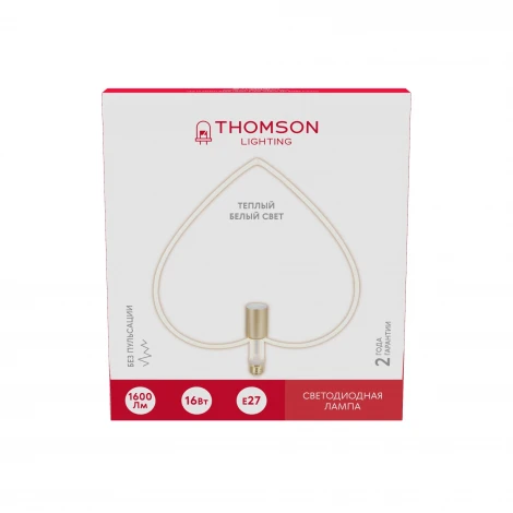 Лампочка светодиодная филаментная белая трубка E27 16W Thomson Deco Heart-3 TH-B2412