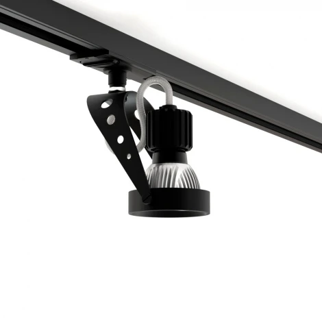 Трековый светильник однофазный 7W 220V Black RAUMBERG 8127Bk (круглые)