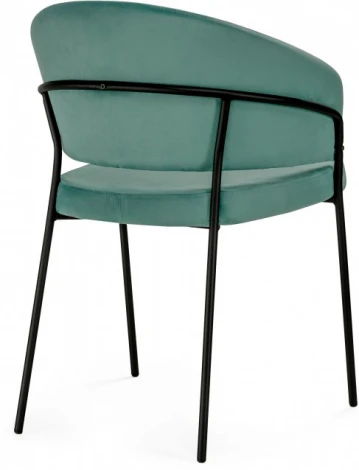 Стул на металлокаркасе Лео (Лео зеленый brandy light 10 / черный) Woodville арт.592484