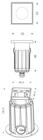 Встраиваемый светильник уличный Deko-Light NC 730438