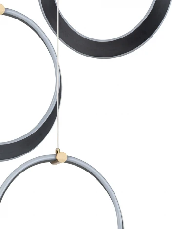 Подвесной светильник 14014/3P Black Indigo Parade V000072L (регулировка яркости, LED, 220V, пульт управления, на проводе)