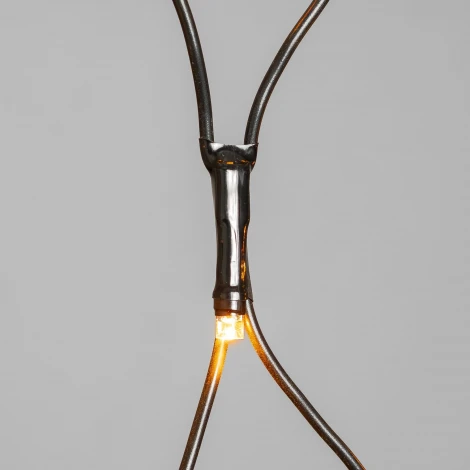 Светодиодная сеть 2 x 3 м желтая  220В, 384 LED, провод черный ПВХ, IP54 Laitcom NTL384M-11-2Y