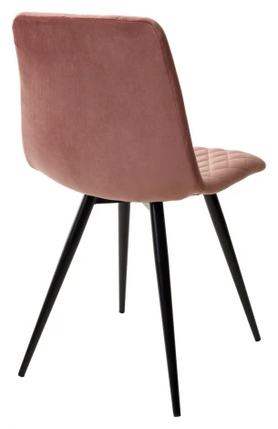 Стул CHILLI-X РОЗОВЫЙ #15, велюр / черный каркас 4 шт/ 1 к