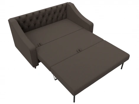 Диван прямой Лига-071 (ЛДСП,Брус,Фанера/Дерево/Рогожка/Коричневый) Лига Диванов 129651