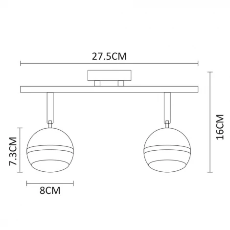 Спот Arte Lamp Venerd A6009PL-2AB