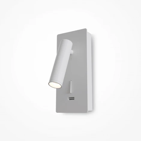 Настенный светильник с usb-портом (бра для чтения) Mirax 3000К 3Вт IP 20 LED Maytoni Technical C041WL-L3W3K (220V, выключатель)