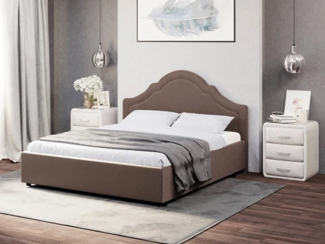 PROxSON Кровать Vintage (Ткань: Велюр Monopoly Горячий шоколад (237)) 90x200