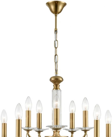 Подвесная люстра Lumion Incanto 8033/10 медь, металл/стекло Е14 10*40W 220V