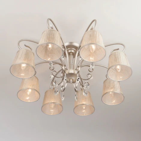 Потолочная люстра Eurosvet Liona 60065/8 серебро (220V)