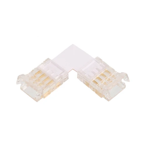 Коннектор Wolta WLS-4PIN-RGB-10MM-L угловой для ленты SMD RGB шириной 10мм