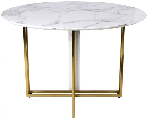 Стол обеденный IST-CASA Веспер F-1171-1, 120х120х76 см, белый мрамор