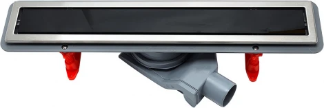 Душевой лоток Pestan Confluo Premium Line 550 черное стекло/сталь