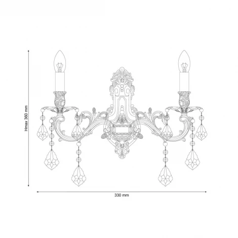 Бра Lucia Tucci Barletta W122.2 coffe gold
