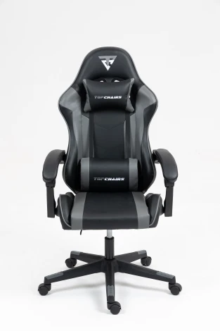 Кресло спортивное TopChairs Commander черно-серый арт.УТ000039476