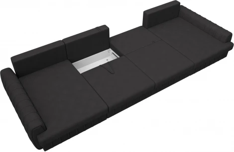 Диван П-образный Лига-057 НПБ Лонг Лига Диванов (Замша) арт.129342