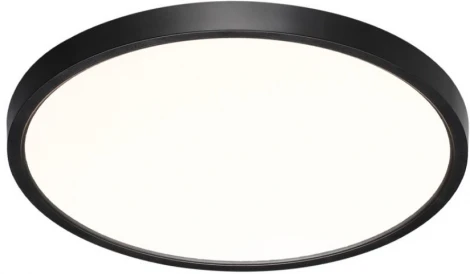 Настенно-потолочный Sonex Alfa Black 7660/24L MITRA пластик/белый/черный LED 24Вт 3000/4000K D300 IP20 (220V, круглые)