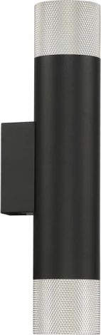 Настенный светильник iLedex Delta 2365-2 BK+SL (220V, круглые)