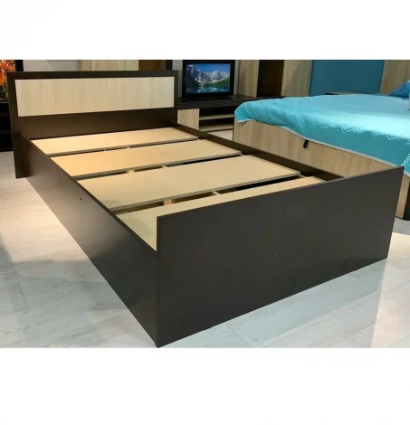 Кровать БТС с реечным настилом Фиеста LIGHT 90х200, венге