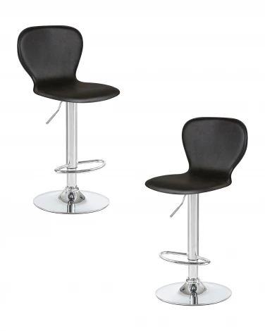 Набор 2 шт Стул барный DOBRIN ELISA (чёрный)