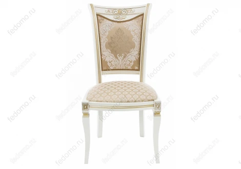 Стул Woodville Mariano молочный с патиной 438326