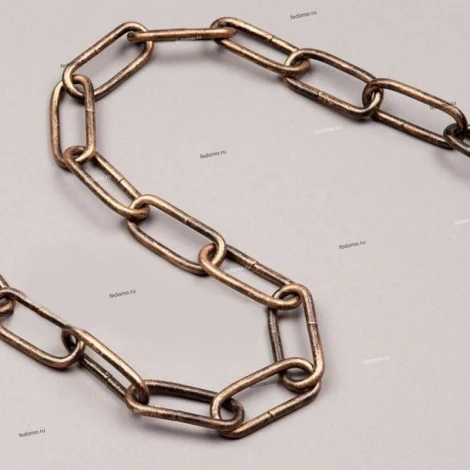 Цепь для люстры с двумя карабинами Eurosvet, бронза