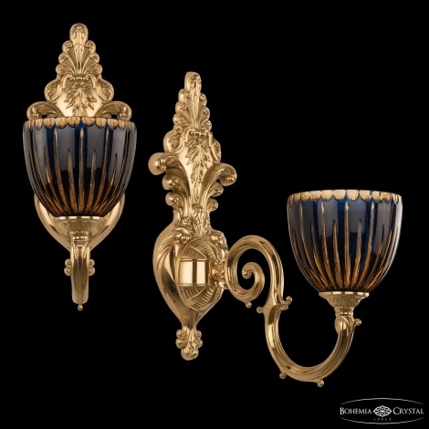 Бра Bohemia Verona 7203B15/1/210 G P1 U Amber-Blue/H-1K