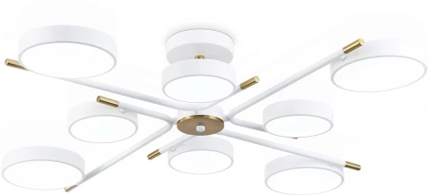 Потолочная люстра светодиодная на штанге с регулировкой цветовой температуры Ambrella COMFORT FL516338 (220V)