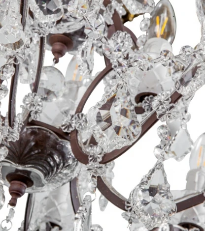 Подвесная люстра L'Arte Luce Rococo L27912.65 (220V, хрусталь, подсвечник, свеча)