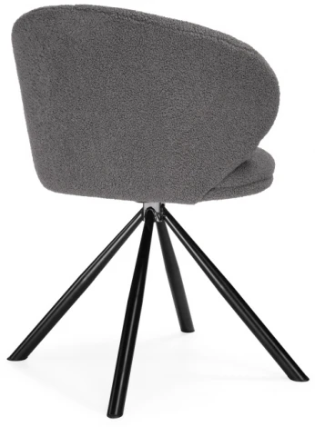 Стул Woodville на металлокаркасе Solomon крутящийся gray / black 15601