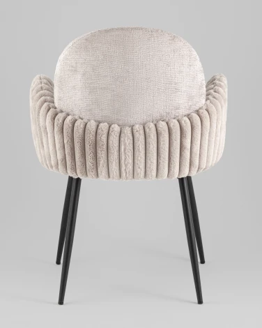 Стул обеденный Stool Group Wave Stripes букле серый арт.УТ000040342