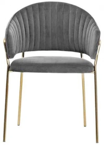 Стул Whispered Enchantment Hesby (Металл/Велюр, Зеленый) арт.HSBI_DC114_grey