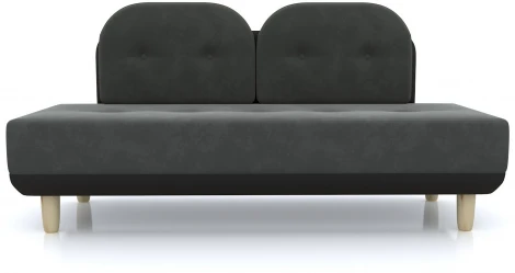 Диван Arsko Торли серый велюр