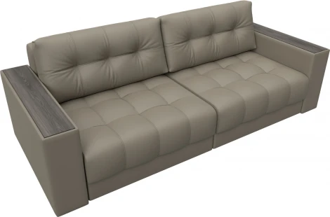 Диван прямой с декором Лига-049 НПБ Лига Диванов (Экокожа) арт.128398