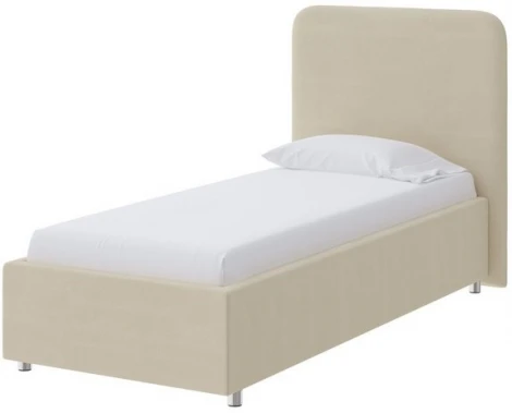 PROxSON Кровать Олаф (Ткань: Велюр Forest 726 Светло-бежевый) 90x190