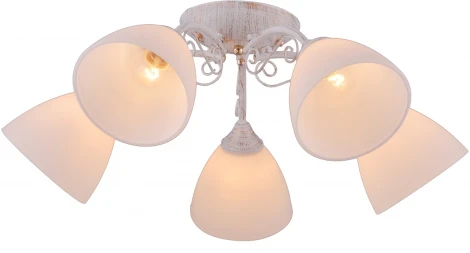 Люстра потолочная Gloria 1110/5P 5хЕ27х60W бел