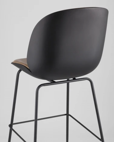 Стул барный Stool Group Beetle PU со спинкой бежевый УТ000001766