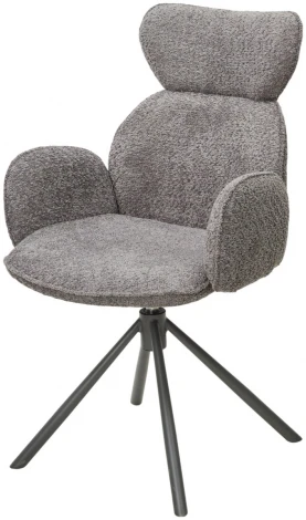 Стул ВАРДИ (VARDY) 360 град.поворот. Темно-серый букле XD841-16 / Серый, ®DISAUR M-City 64284